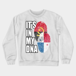 Angolan And Panamanian Mix Heritage DNA Flag Crewneck Sweatshirt